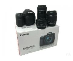 Canon EOS 5D Mark IV Camera= $1200 y Canon EOS 90D Camera + EF-S 18-135mm f/3.5-5.6 IS USM = $700