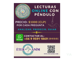 LECTURAS ONLINE CON PÉNDULO PREDICTIVO - PRECIOS 2022